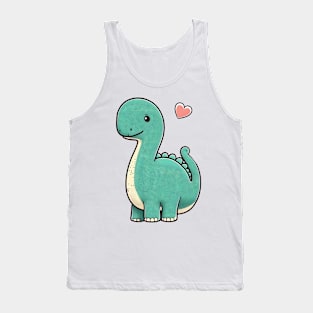 Diplo Dino for Children with heart Tank Top